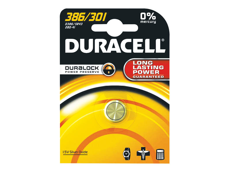 DURACELL 386/301 OROLOGIO (10