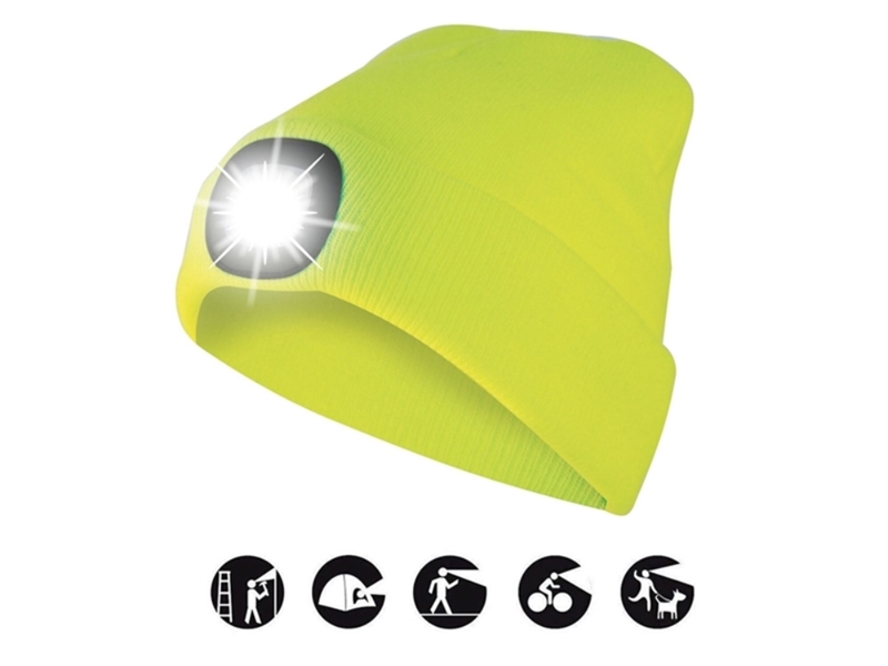 CAPPELLO INVERNALE LUCE LED LIME